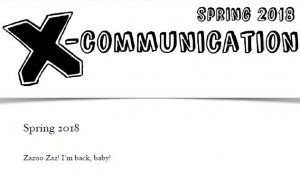 The Jerx - X-Communication Spring Issue 2018 by Andy Jerx