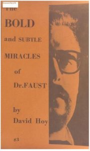 The Bold and Subtle Miracles of Dr. Faust by David Hoy