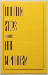 Thirteen Steps Backwards for Mentalism by Michael Weber