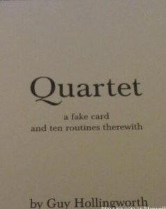 Quartet book by Guy Hollingworth