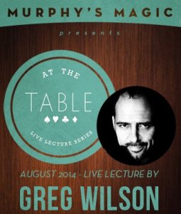 At the Table Live Lecture by Greg Wilson