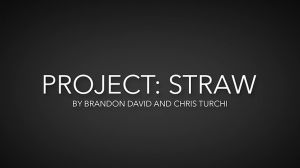 Project Straw by Brandon David & Chris Turchi video (Download)