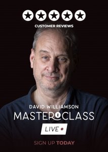 David Williamson Vanishing Inc Masterclass: Live Week 3