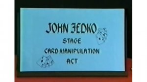 Stage Card Manipulation Act by John Fedko